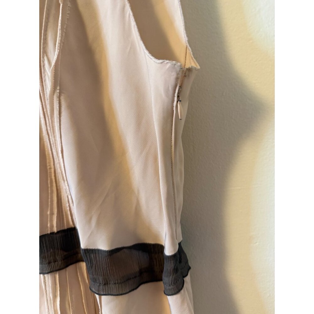 Prada Womens Opaline Satin 2 Piece Set Skirt Sleeveless Size 40 Made In Italy Bl - Picture 10 of 16